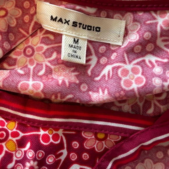 MAX STUDIO Printed Stretch Sleeveless Mini Dress - Picture 6 of 6